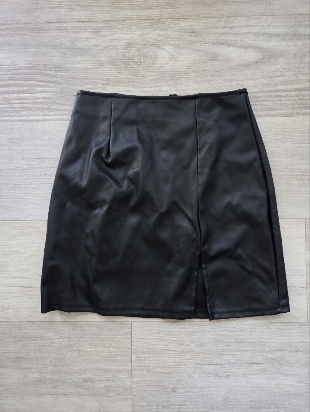 Windsor Black Faux Leather Mini Skirt